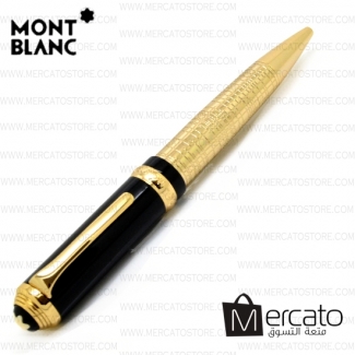 قلم مونت بلان مميز وبشكل أنيق أسود & ذهبي
