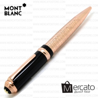 قلم مونت بلان مميز وبشكل أنيق أسود & نحاسي