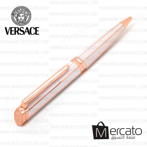 قلم فرساتشي مميز وجذاب - أبيض & نحاسي