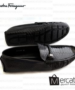حذاء أسود سلفاتوري فيراغامو