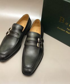حذاء رسمي رجالي ماركة بيرلوتي بلون أسود
