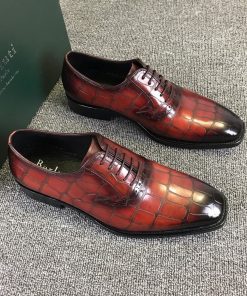 حذاء رسمي بيرلوتي بلون خمري