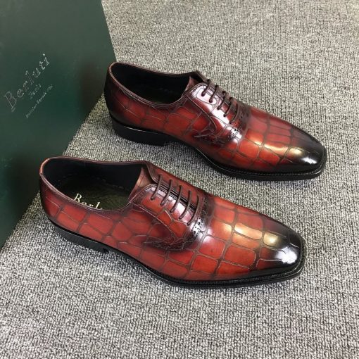 حذاء رسمي بيرلوتي بلون خمري