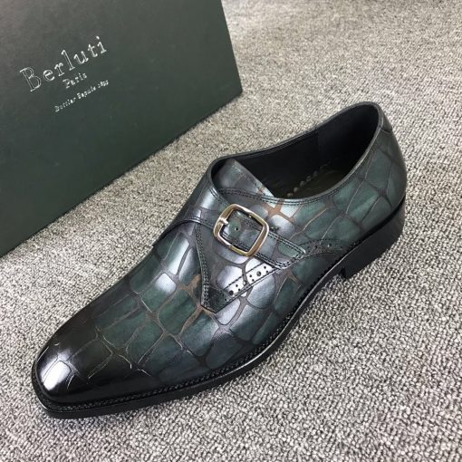 حذاء رجالي رسمي Berluti بيرلوتي بلون أسود