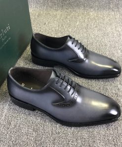 حذاء رسمي بيرلوتي بلون رمادي