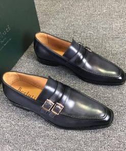 حذاء رسمي Berluti بيرلوتي للرجال بلون أسود
