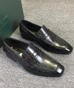 حذاء رسمي بيرلوتي رائع بلون أسود