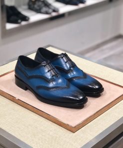 حذاء رسمي مميز ماركة بيرلوتي بلون كحلي