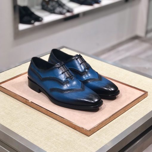 حذاء رسمي مميز ماركة بيرلوتي بلون كحلي