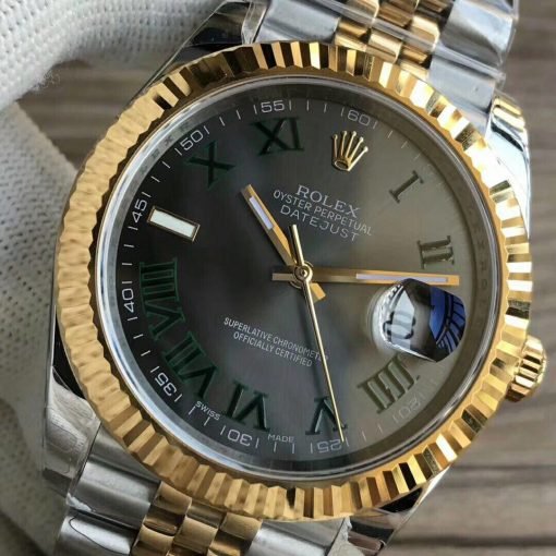 ⁦ساعة رولكس ديت جست بالتاريخ أرضيه لون أسود للرجال مقاس 41 Rolex⁩ - الصورة ⁦3⁩