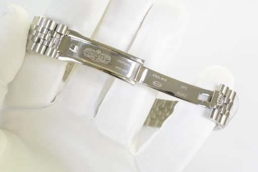 ⁦ساعة رولكس ديت جست بالتاريخ أرضيه لون أزرق مقاس 36 Rolex⁩ - الصورة ⁦2⁩