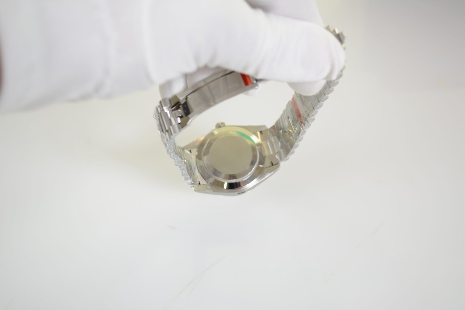 ساعة رولكس داي ديت بالتاريخ والأيام أرضيه لون أبيض للرجال مقاس 40 Rolex - الصورة 10