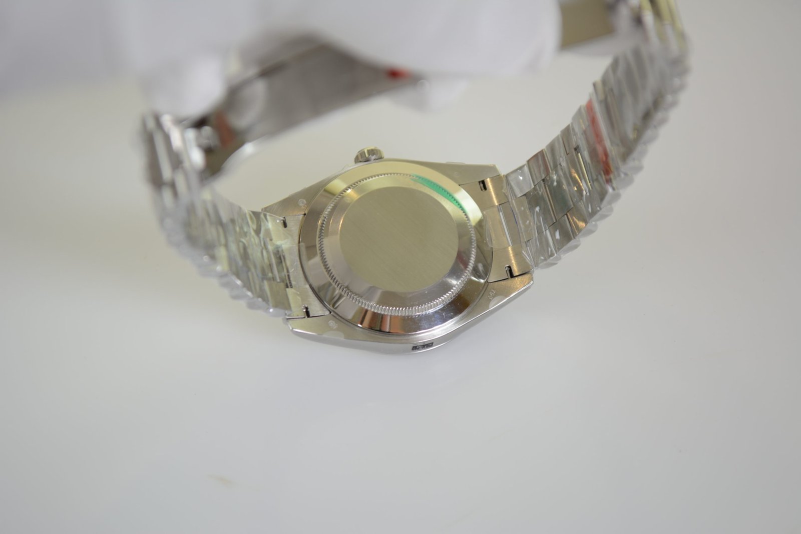 ساعة رولكس داي ديت بالتاريخ والأيام أرضيه لون أبيض للرجال مقاس 40 Rolex - الصورة 12