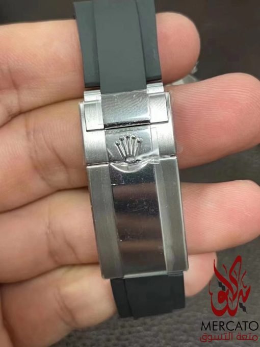 ⁦تقليد ساعة رولكس داي تونا نحاسية بأرضية لون فضي للرجال مقاس 40 Rolex⁩ - الصورة ⁦6⁩