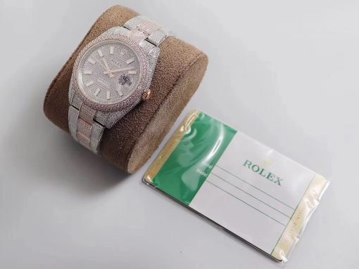 ⁦ساعة رولكس ديت جست بالتاريخ أرضيه لون فضي للرجال مقاس 41 Rolex⁩ - الصورة ⁦2⁩