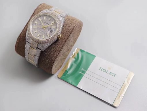 ⁦ساعة رولكس ديت جست بالتاريخ أرضيه لون فضي للرجال مقاس 41 Rolex⁩ - الصورة ⁦3⁩