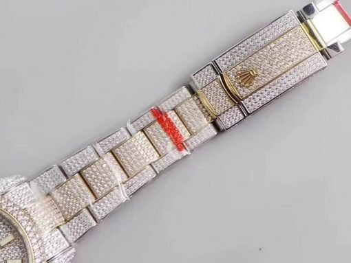 ⁦ساعة رولكس ديت جست بالتاريخ أرضيه لون فضي للرجال مقاس 41 Rolex⁩ - الصورة ⁦6⁩