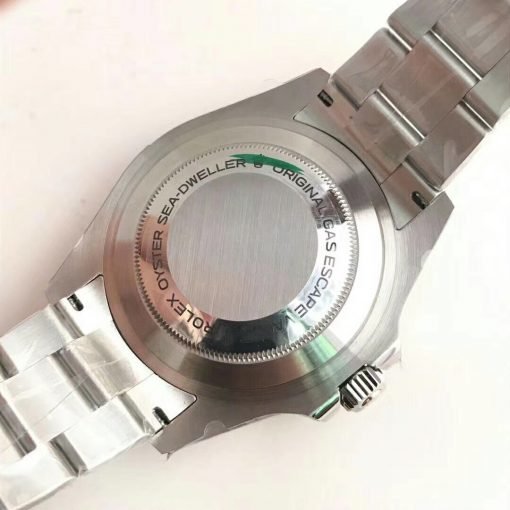 ⁦Rolex تقليد ساعة رولكس ديب سي فضية بأرضية لون أسود للرجال مقاس 44⁩ - الصورة ⁦5⁩