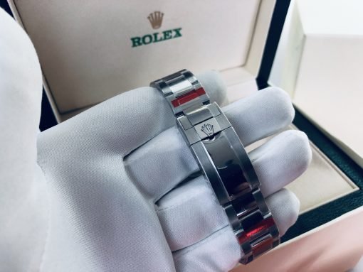 ⁦ساعة رولكس داي تونا فضية تقليد بأرضية لون أبيض للرجال مقاس 40 Rolex⁩ - الصورة ⁦7⁩