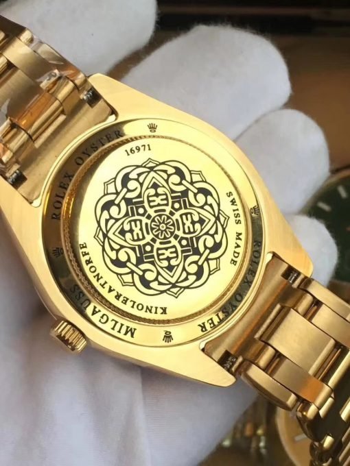 ⁦ساعة رولكس ديت جست بالتاريخ أرضيه لون أسود مقاس 36 Rolex⁩ - الصورة ⁦4⁩