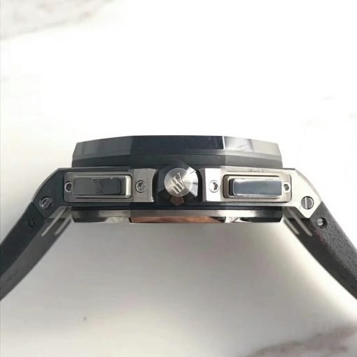 ⁦Audemars Piguet ساعة اوديمار بياجيه تقليد إطار أسود بأرضية لون أسود للرجال مقاس 42⁩ - الصورة ⁦6⁩