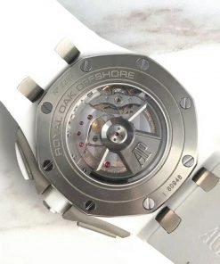 ساعة تقليد Audemars Piguet إطار أبيض بأرضية لون أبيض للرجال مقاس 42
